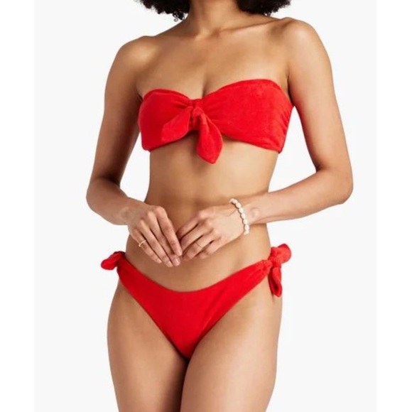 Zimmermann red terry bikini. NWT. Designer size 2. Fits US size 6-8. - Picture 1 of 9